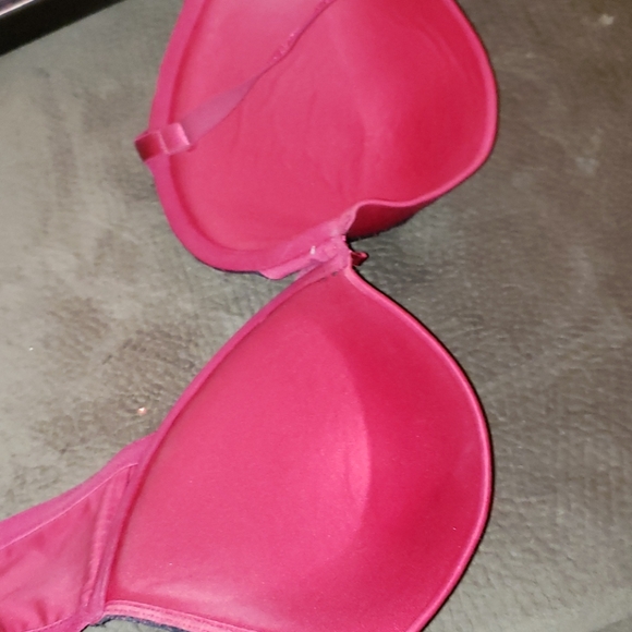 bra red lace by maiden fair 38D size very pretty - Picture 4 of 5